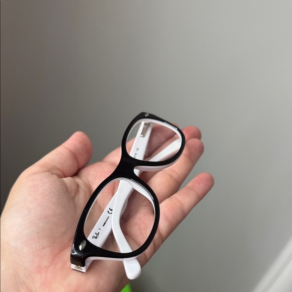 Ray-Ban Black and White Eyeglasses - Picture 9 of 9